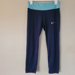 Nike Navy Blue 3/4 Leggings